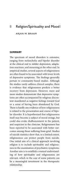 Religion and Spirituality in Psychiatry