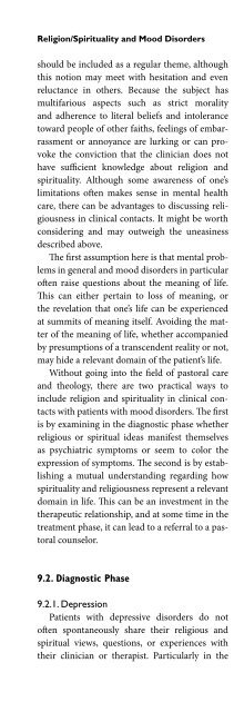 Religion and Spirituality in Psychiatry