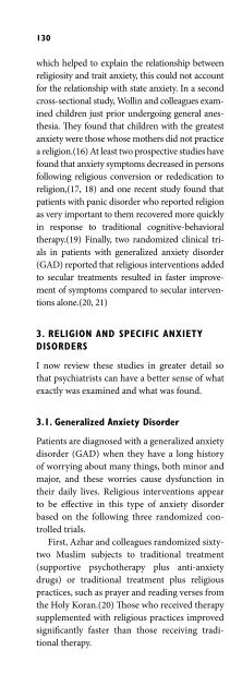 Religion and Spirituality in Psychiatry