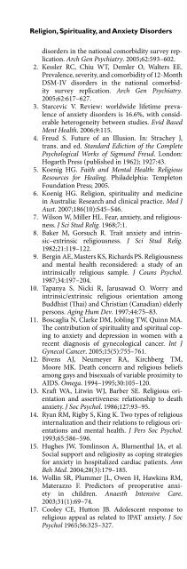 Religion and Spirituality in Psychiatry