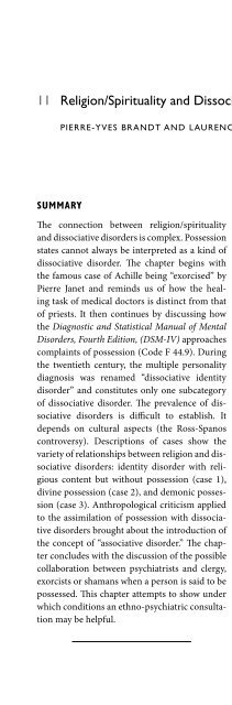 Religion and Spirituality in Psychiatry