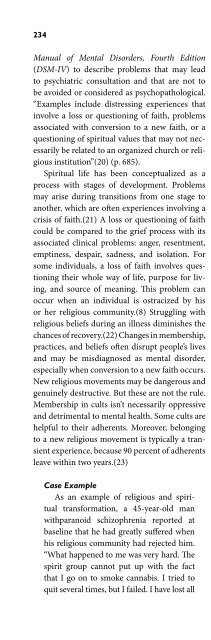 Religion and Spirituality in Psychiatry