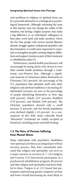 Religion and Spirituality in Psychiatry