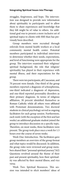 Religion and Spirituality in Psychiatry