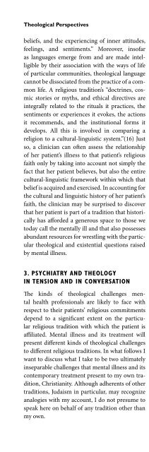 Religion and Spirituality in Psychiatry