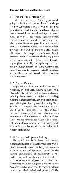 Religion and Spirituality in Psychiatry