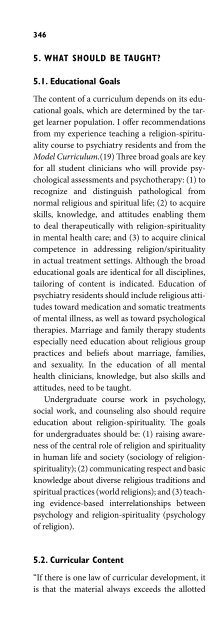 Religion and Spirituality in Psychiatry