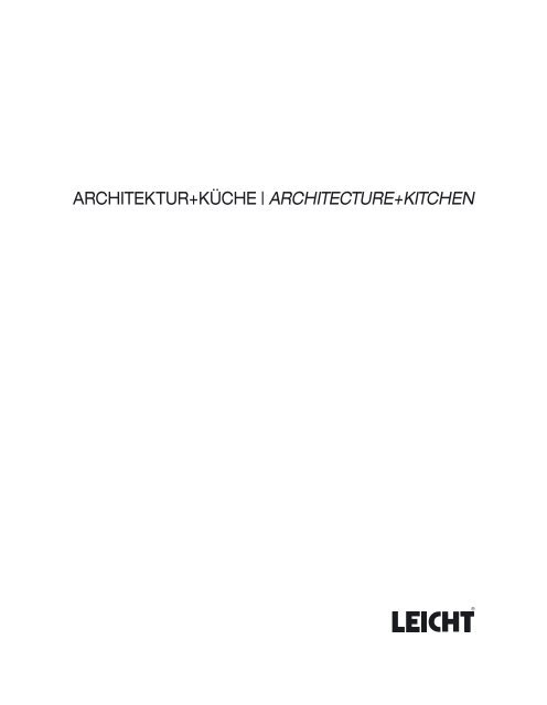 ARCHITEKTUR+KÃœCHE | ARCHITECTURE+KITCHEN
