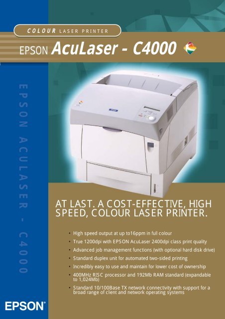 DRIVER FOR EPSON C4000 EPSON C4000 DRIVER FREE