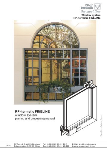 RP-hermetic FINELINE window system - RP Technik