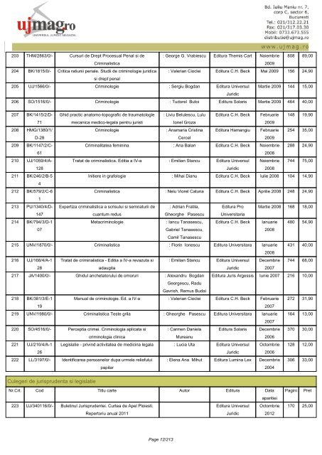 CATALOG GENERAL - UJmag