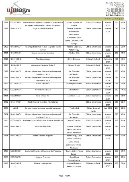 CATALOG GENERAL - UJmag