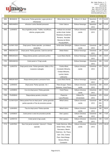 CATALOG GENERAL - UJmag