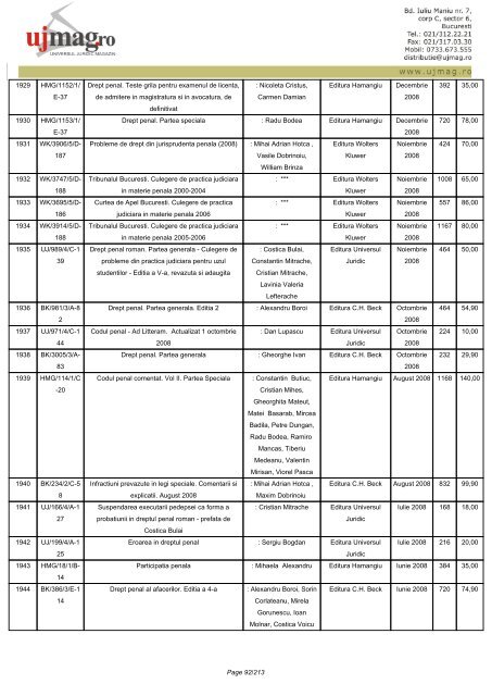 CATALOG GENERAL - UJmag