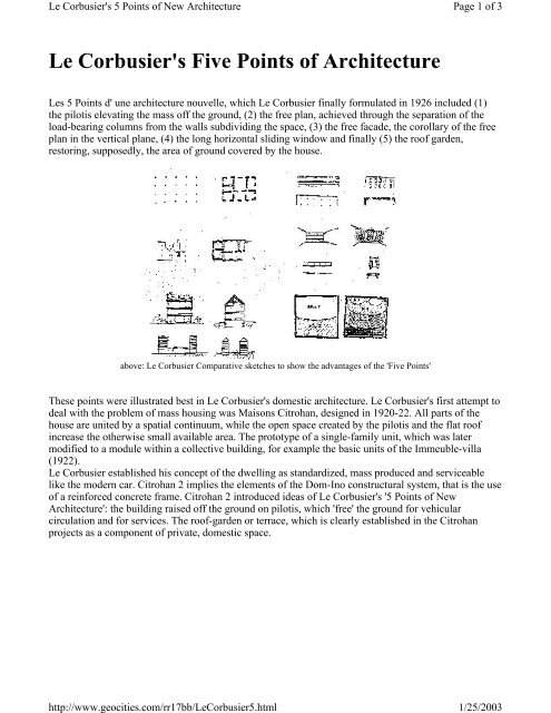 Le Corbusier S Five Points Of Architecture Bocetosdib - vrogue.co