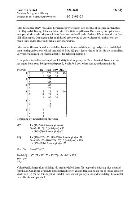 Manual BM-fÃ¤lt version 2013 - LantmÃ¤teriet