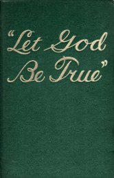 Let God Be True - A2Z.org