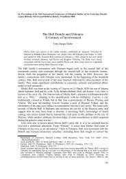 The Hall Family and Ethiopia: A Century of Involvement - portal svt