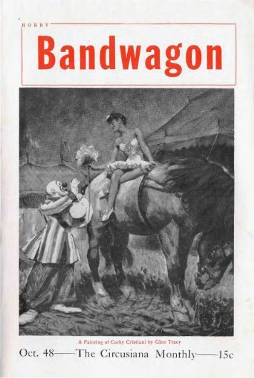 Hobby Bandwagon, October, 1948, Vol. 3, No. 9 - Circus Historical ...