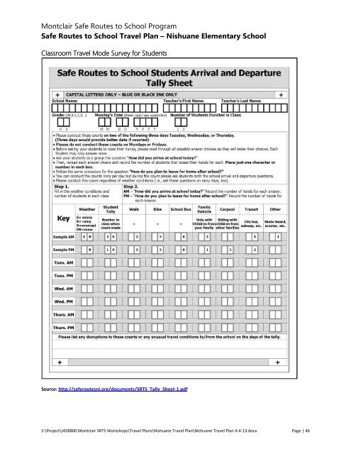 Nishuane Elementary School - NJ Safe Routes to School