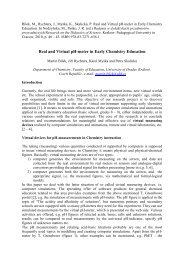 Real and Virtual pH-meter in Early Chemistry Education - Lide na UHK