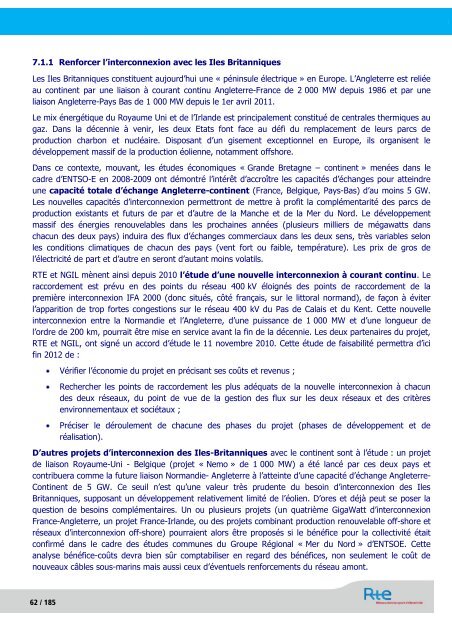 SchÃ©ma dÃ©cennal de dÃ©veloppement du rÃ©seau - RTE