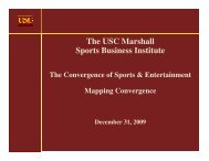 Convergence Mapping Document - USC Marshall