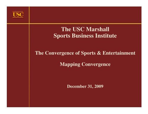 Convergence Mapping Document - USC Marshall