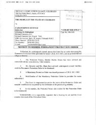 Motion to Dismiss Protection Order