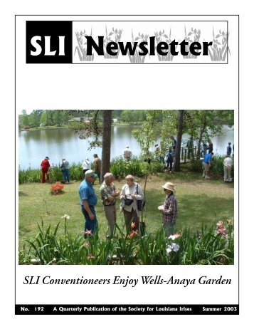 The Summer 2003 Newsletter - Society for Louisiana Iris