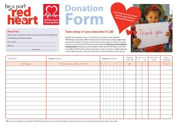 Donation Form - British Heart Foundation