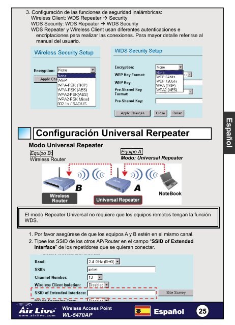 AirLive WL-5470AP Quick Setup Guide