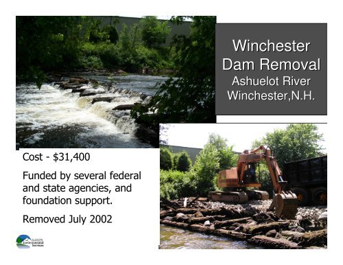 New Hampshire's Dam Removal and River Restoration Program