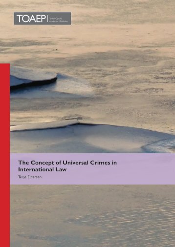The Concept of Universal Crimes in International Law - FICHL
