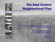 The East Central Neighborhood Plan - City of Spokane - Business ...