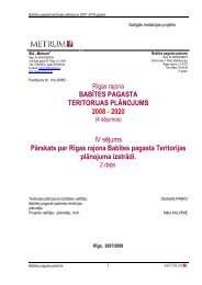 BABÄªTES PAGASTA TERITORIJAS PLÄNOJUMS 2008 - 2020 IV ...