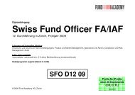 Dipl. Swiss Fund Officer FA/IAF - Fund Academy, Aus
