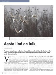 Aasta lind on luik, autor Leho LuigujÃµe - Eesti ornitoloogiaÃ¼hing