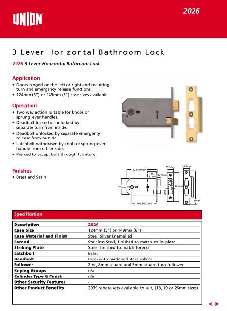 LEVER MORTICE - merchandise.com.hk