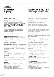 VAF1A-1K guidance notes - UK Border Agency - the Home Office