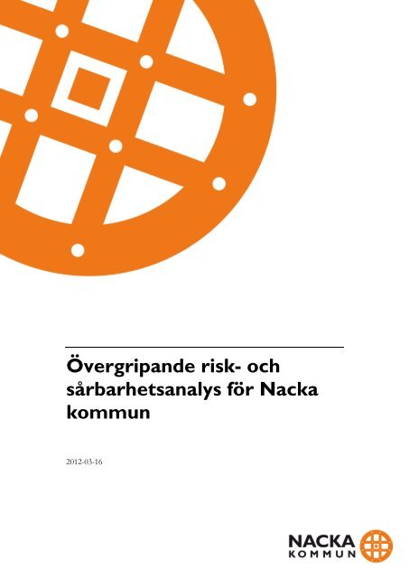 Övergripande risk- och sårbarhetsanalys för Nacka kommun