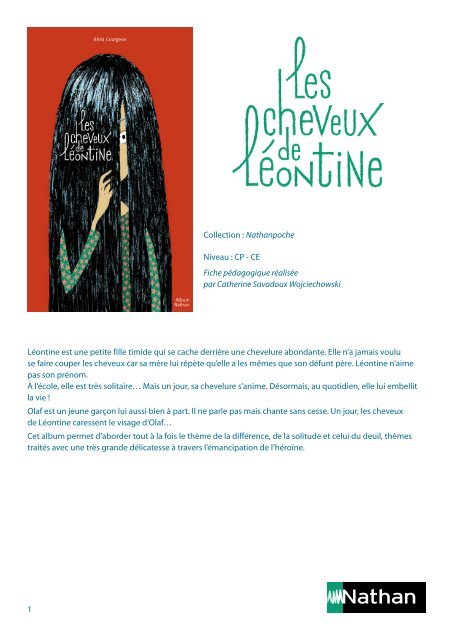 CE Fiche pÃ©dagogique rÃ©alisÃ©e par Catherine Savadoux - Nathan