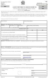 1N – Claim Form for Repayment of Jamaican Income Tax