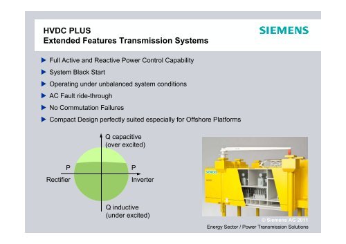 HVDC PLUS and SVC PLUS: Reliable and Cost-effective ... - Siemens