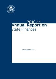 2010–11 Annual Report on State Finances - Department of Treasury