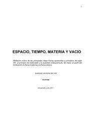 ESPACIO, TIEMPO, MATERIA Y VACIO - Casanchi