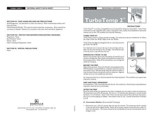 Turbo Temp 2 - MSDS.pdf - Danville Materials