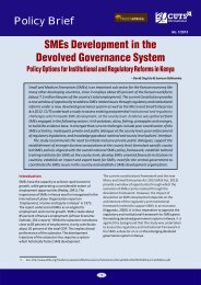 SMEs Development in the Devolved Governance System