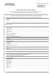 Formular E 205 RO - Atestat privind cariera de asigurat in Romania