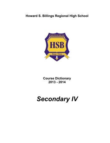 Sec IV - Howard S. Billings Regional High School